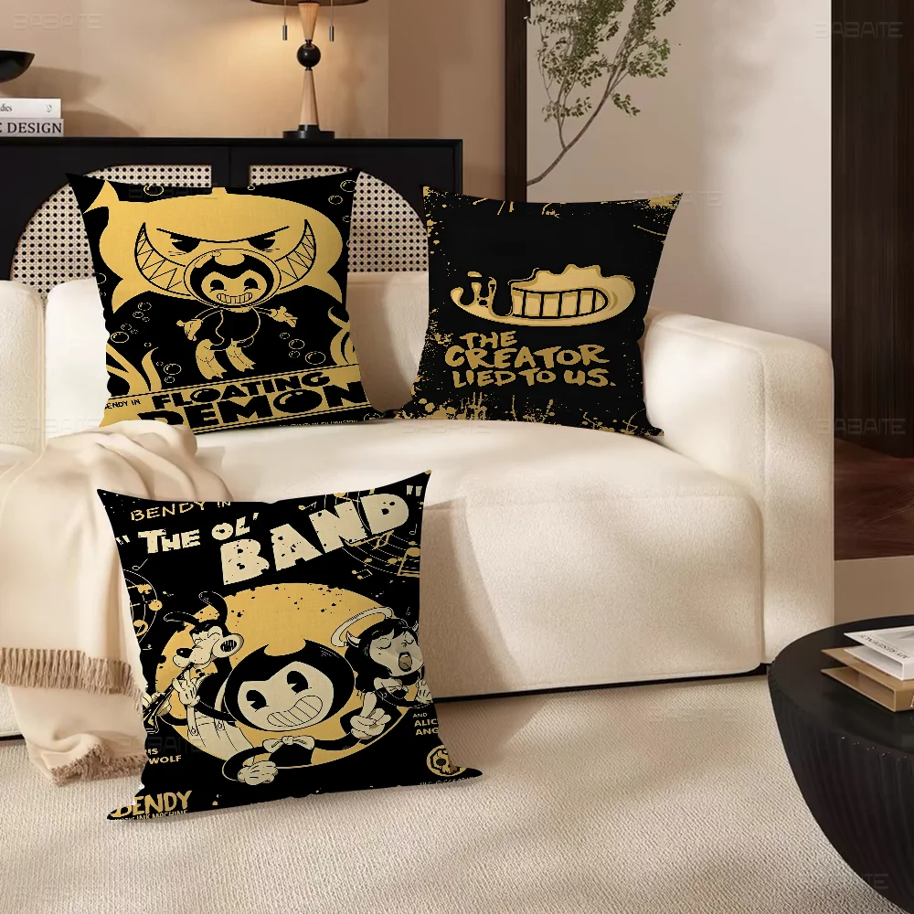 B-Bendy A-And The L-Ink M-Machine Stitch Lucky Dragon pillow cover sofa cushion cover home room decoration children gift