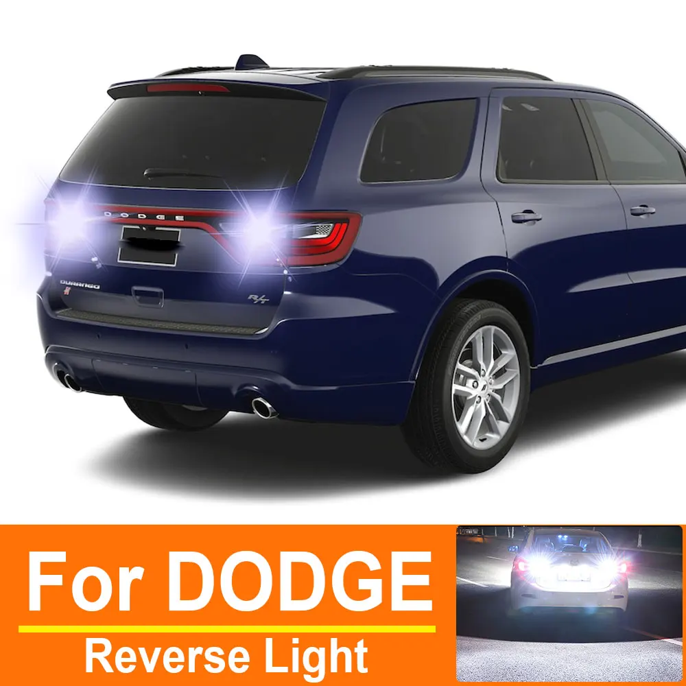 2 uds bombillas LED de respaldo lámpara de marcha atrás W16W T15 921 Canbus para DODGE Durango calibre Nitro 2006 2007 2010 2011 2018 2019 2020