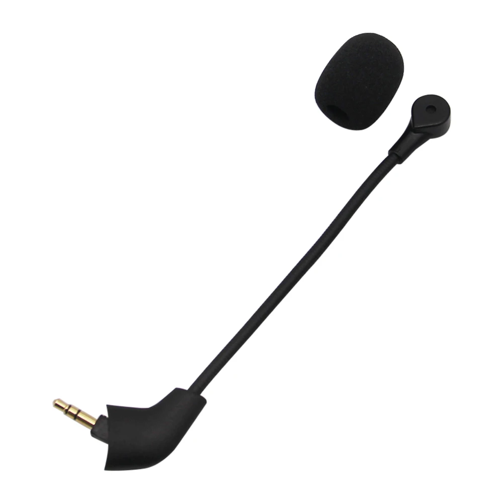 

Gaming Microphone Boom 3.5mm Noise Cancelling Mic with Detachable Pop Filter, Replacement for HyperX Cloud Headsets