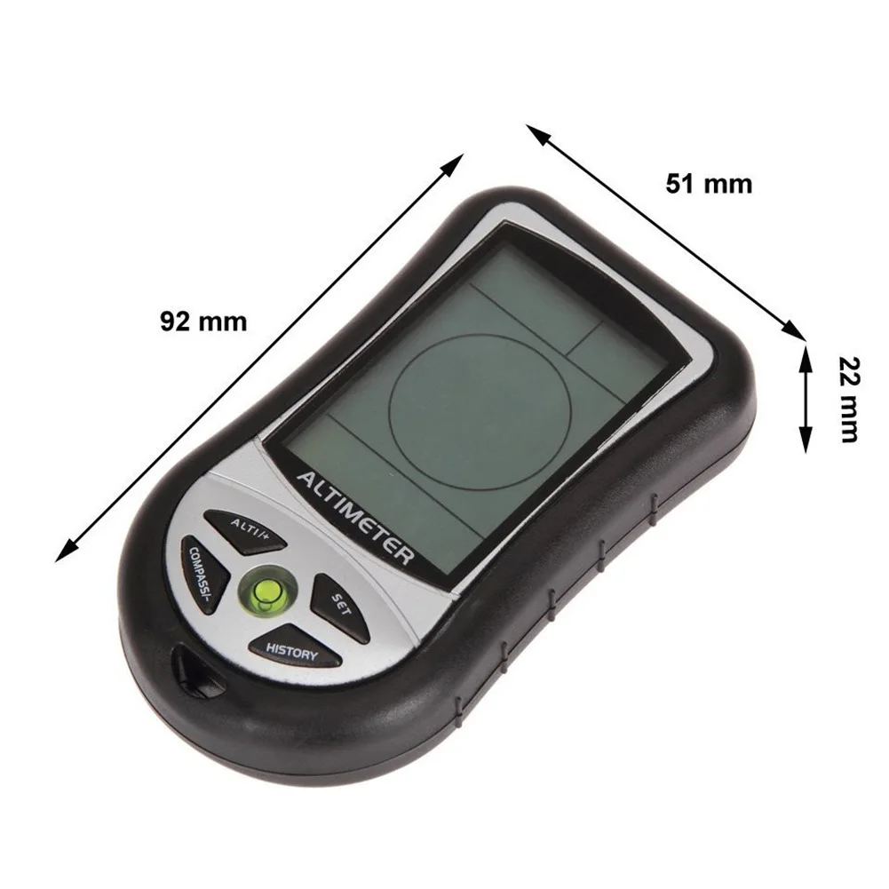 8 in 1 Handheld Electronic Compass Altimeter Multifunction Digital Barometer Thermometer Compass Outdoor Meter Device