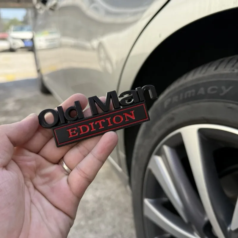 Adesivos de carro modificados de alta qualidade personalizados, material de metal, edição de velho com suporte adesivo