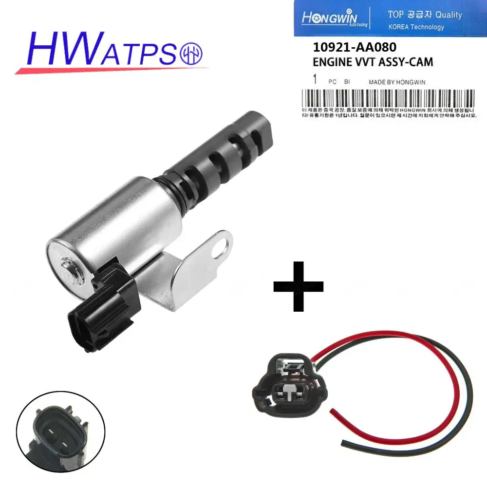 Oil Pressure Valve Engine Variable Timing Solenoid & Plug Connector 10921-AA080 For Subaru Impreza Legacy GT Outback TS1052