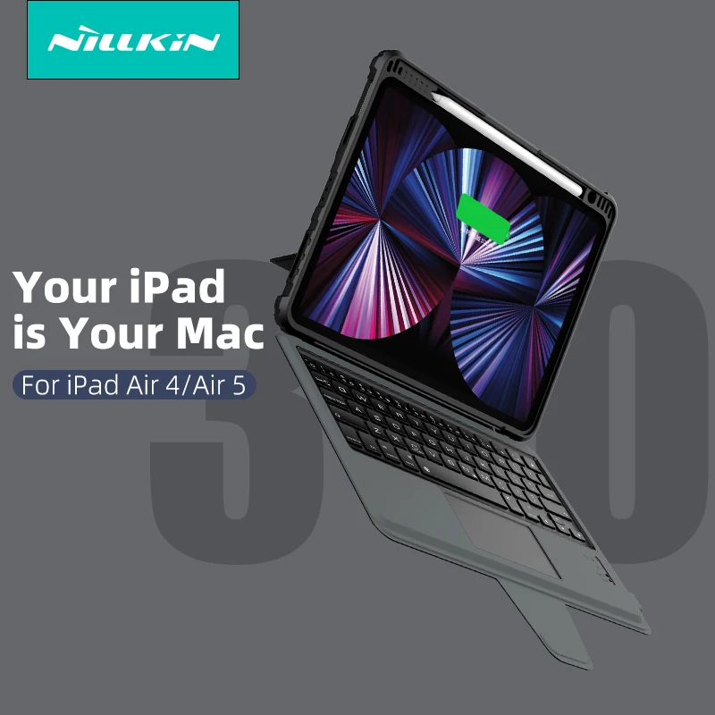 

NILLKIN для iPad Pro 11 2021 2022 Bluetooth клавиатура чехол для iPad 10 10th Чехол для iPad pro 12 9 2021 2022 Сенсорная панель арабский