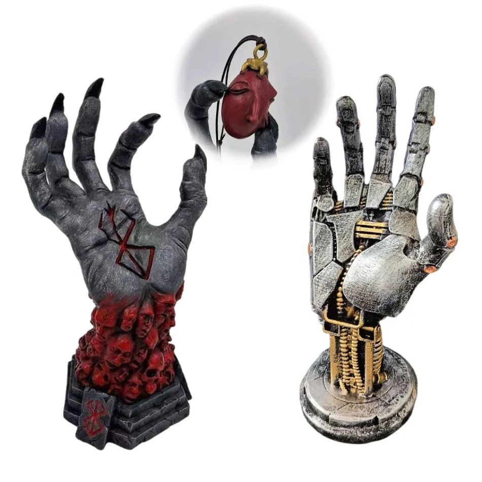 Gothic Witch's Hand Statues or Accessary Creative Resin Stand Cyberpunk Mechanical Keys Hanging Rack Bag Hangers Wall Home Decor