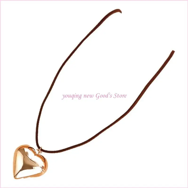 57qa-Цепочка-на-ключицу-Любовь-Сердце-Шарм-Галстуки-Длинная-веревка-Цепочка-на-шею-Ювелирные-изделия