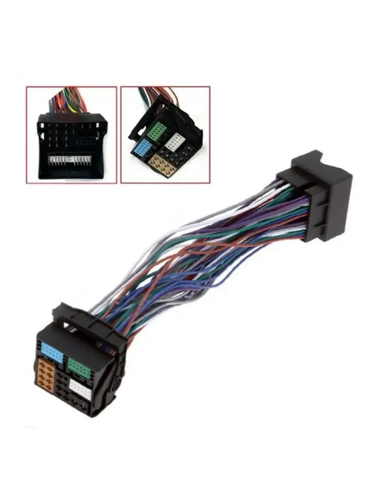Radio bedradingssysteem MQB verlengkabel, volledige 52-pins ondersteuning, Quadlock connector, snap-in aansluiting, autostereo installatie - afbeelding 2