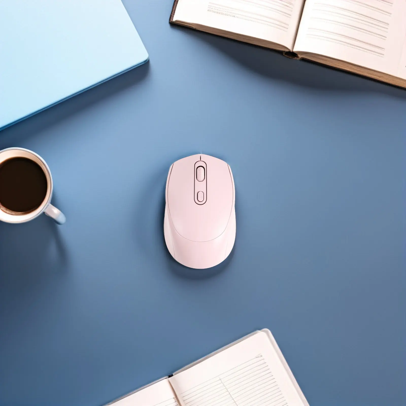 Wireless Silent Mouse Dual Mode 5.2ghz 2.4ghz Quiet Click Mouse for Laptop Desktop 3-Level Adjustable Dpi Noiseless Office