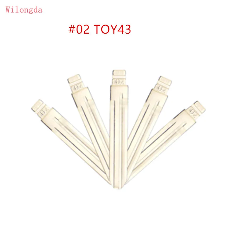 

10pcs/lot #02 KD Blade LISHI TOY43A TOY43 Car Key Blade For Toyota Camry Corolla Highlander RAV4 Yaris Key For KEYDIY XHORSE