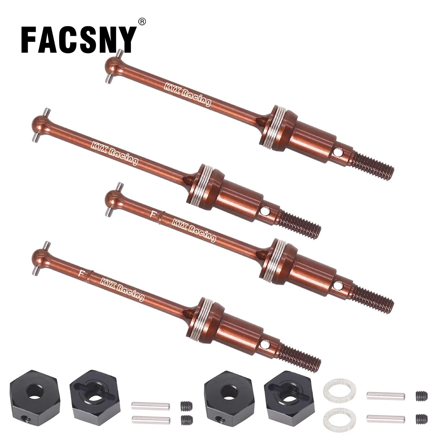 

Передний и задний приводной вал CVD из твердой стали, приводной вал для 1/14 RC гусеничного автомобиля ARRMA Mojave Grom, матовые обновления, детали, аксессуары