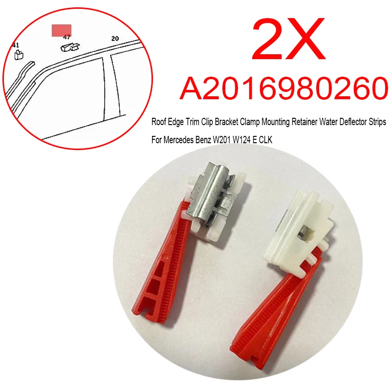 2X Roof Trim Clip B…