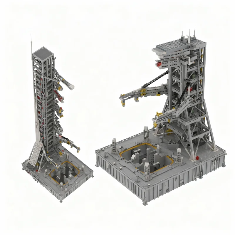 

11160pcs MOC Saturn V MLV 25L Mobile Launcher Launch Umbilical Tower Space Model Building Blocks Architecture Toys Education