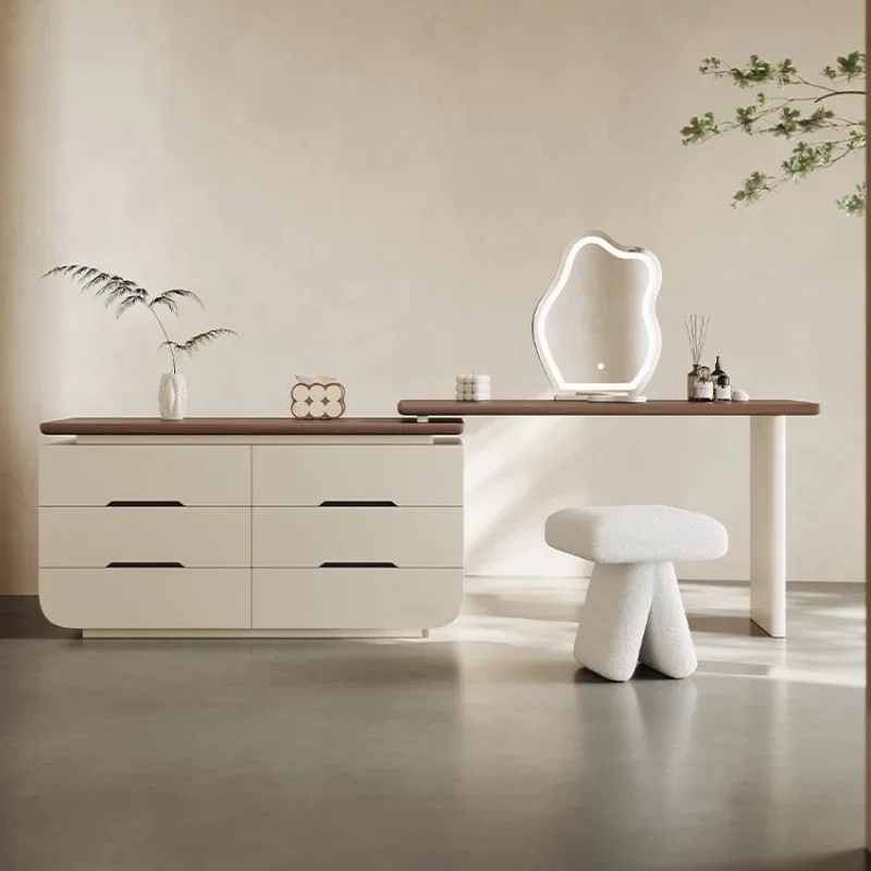 خزانة إيطالية بسيطة للتخزين، خزانة متكاملة، غرفة نوم راقية، زاوية صغيرة بجانب السرير، صندوق من الخشب الصلب #4