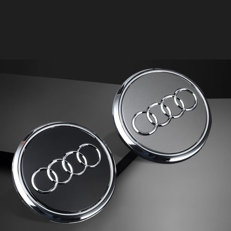 4pcs For Audi A3 A4 B8 A6 C7 A5 Q5 Q3 Q7 S3 S4 S5 S6 S8 Car Wheel Hub Center Caps 60mm 61mm 68mm 69mm Rim Cover Accessorie