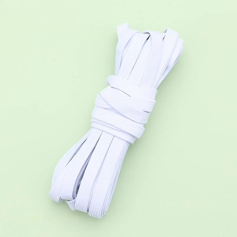Elastisches Band, doppellagig, weiße Farbe, hochelastisch, langlebiger Riemen für Taillenbündchen, Kleidung, Nähen, täglich, handgefertigt, praktischer Stoff