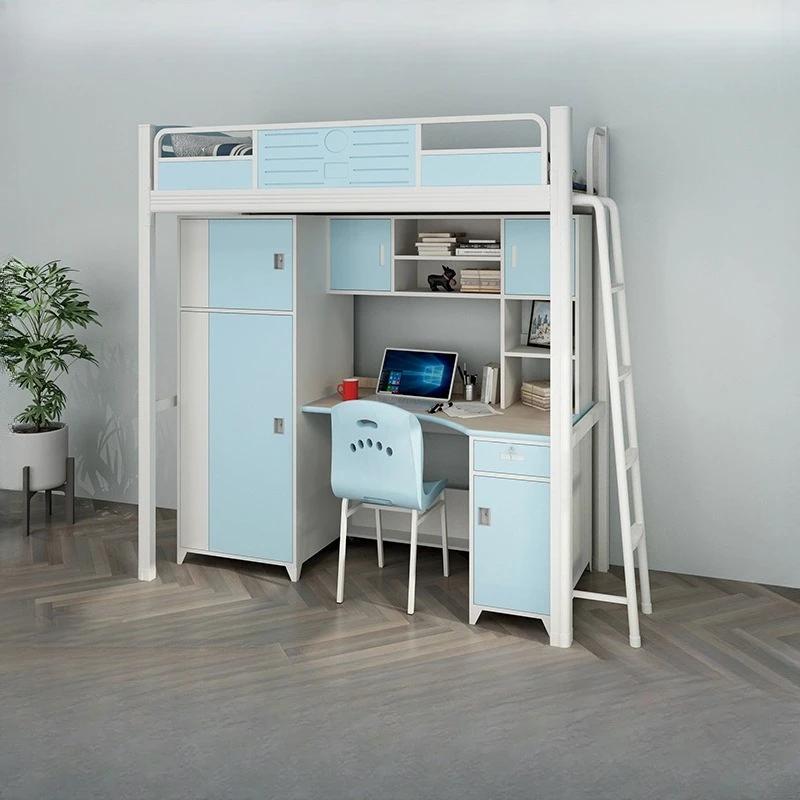

Bed Under Table Combination Apartment Bed School Dormitory Student Desk Wardrobe Single Profile