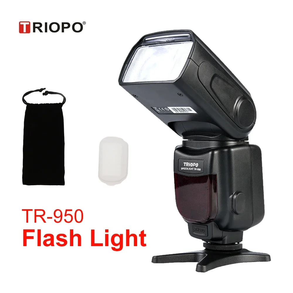 

Triopo фотовспышка Speedlite TR-950 универсальная для Fujifilm Olympus для nikon d3400 для камер Canon 650D 550D 450D 1100D 60D 7D