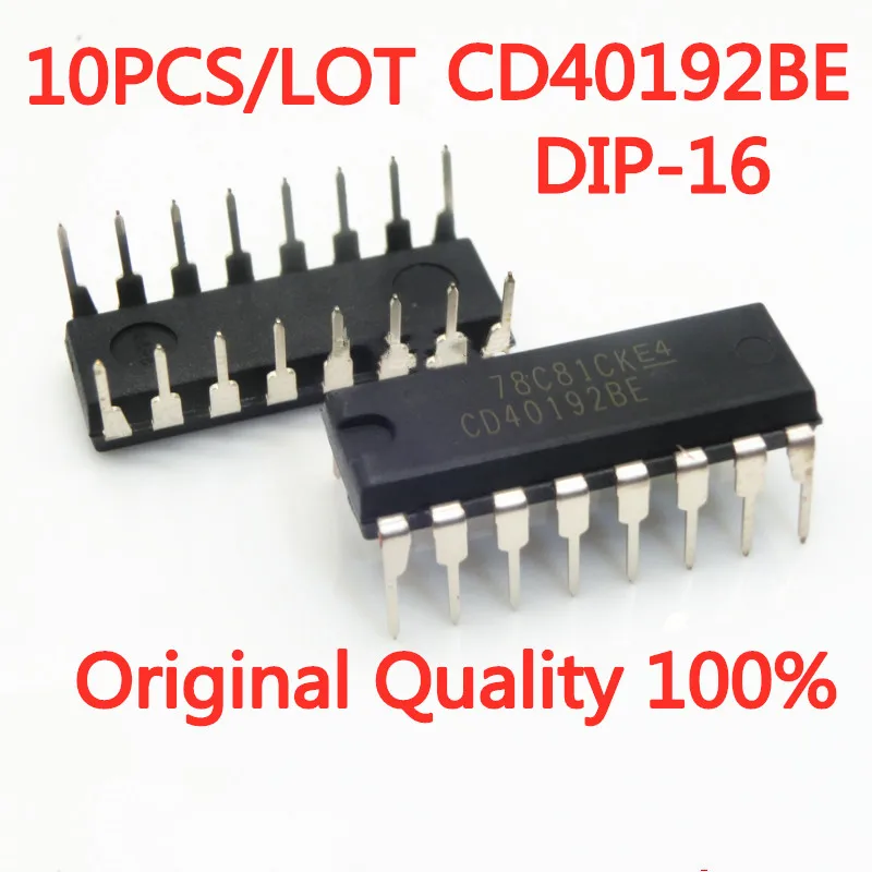 Chip cd40192be cd40192, contador e divisor de chip dip-16
