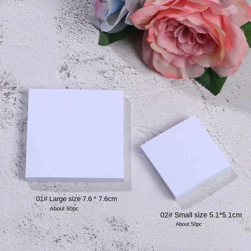 50pcs Disposable Tinting Glue Paper Tearable Nail Toning Palettes Nail Polish Color Mixing Tray Waterproof Paper Display Board