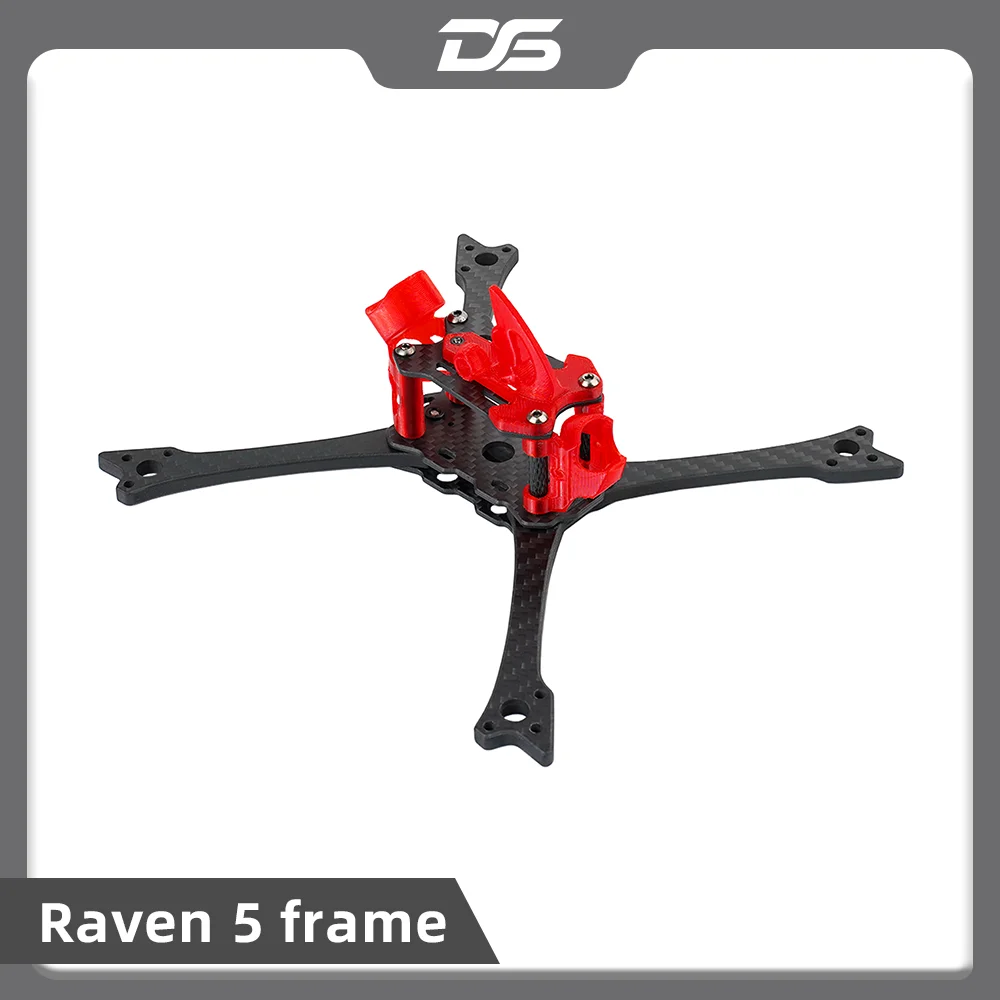DeepSpace Raven5 Racing Frame Kit 190mm 5inch 5mm Arm for PFV Racing Drone RC Quadcopter FPV Drone Accessories