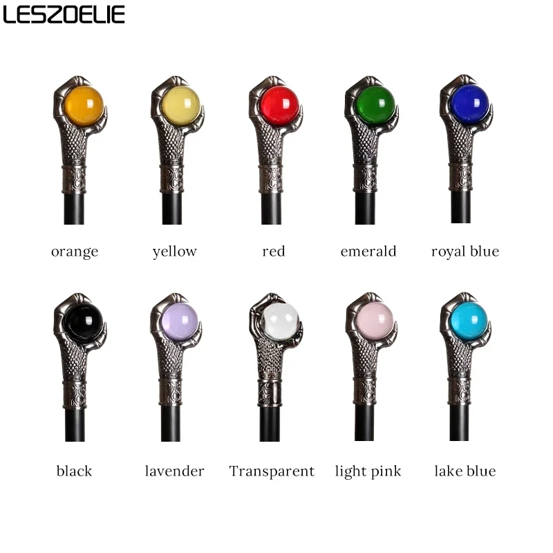 10 ألوان فاخرة التنين مخلب عصا للمشي مع كريستال الكرة رجل أنيق موضة قصب النساء حفلة تأثيري عصي للمشي الفتيات #3