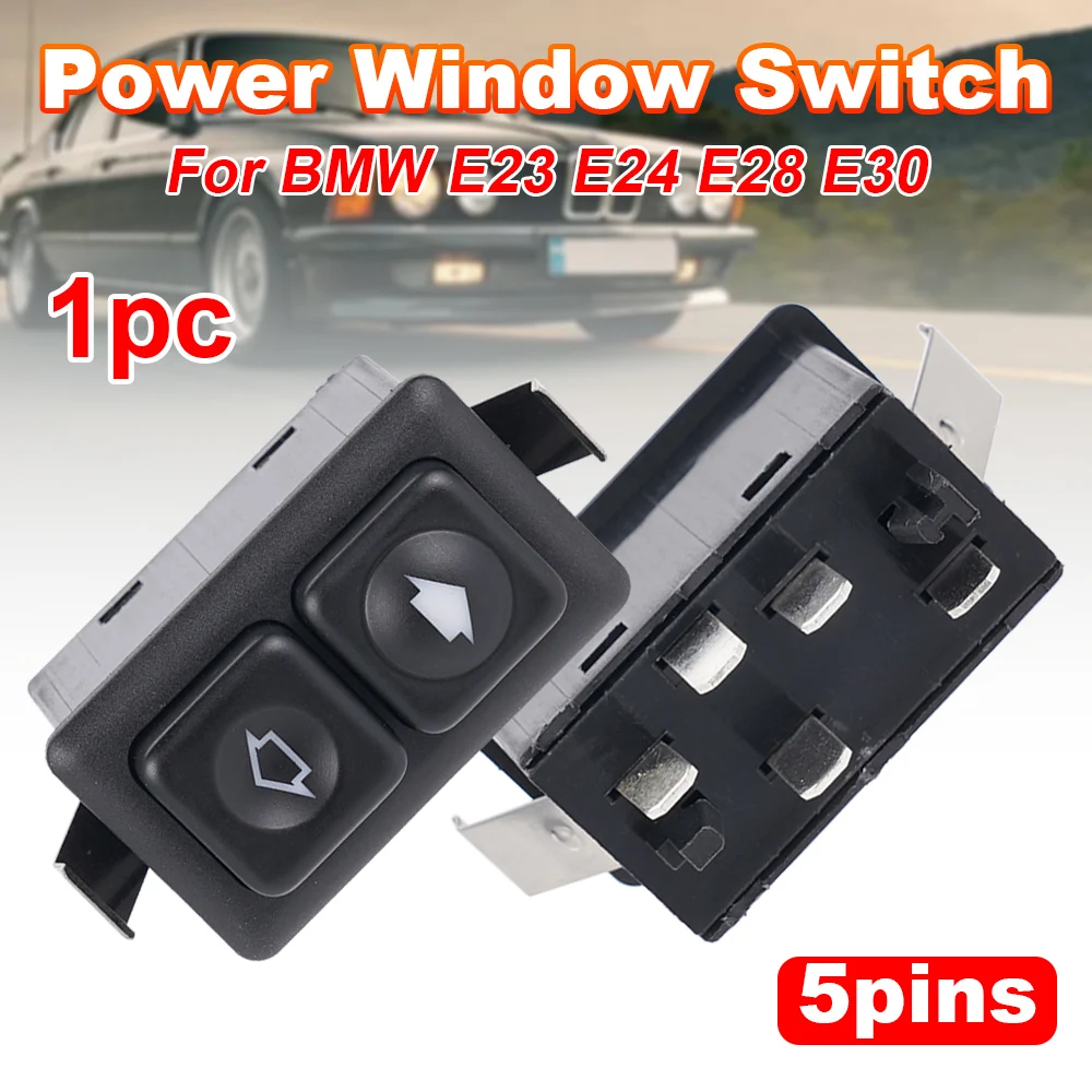 5-pin Lighting Power Window Switch Interior Parts For BMW E23 E24 E28 E30 left front BW102 613 113 812 05