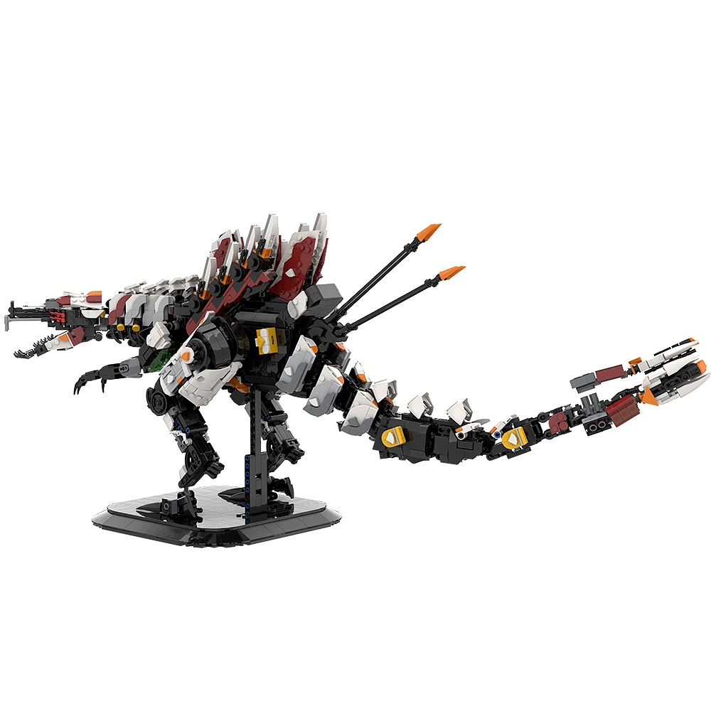 MOC Horizon Slaughterspine Bricks Model Set Horizon Game Mechanical beast Spine of Killing Building Blocks Kids Birthday Gifts