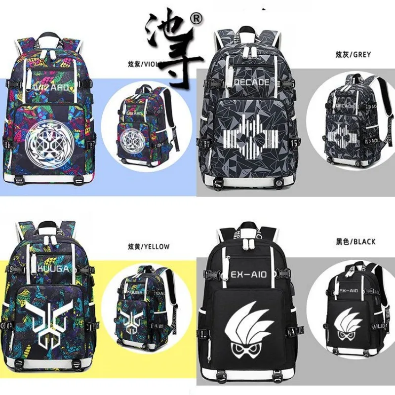 Kamen Rider Series Bag Luminous Edition BUILD DECADE ZIO EXAID Backpack