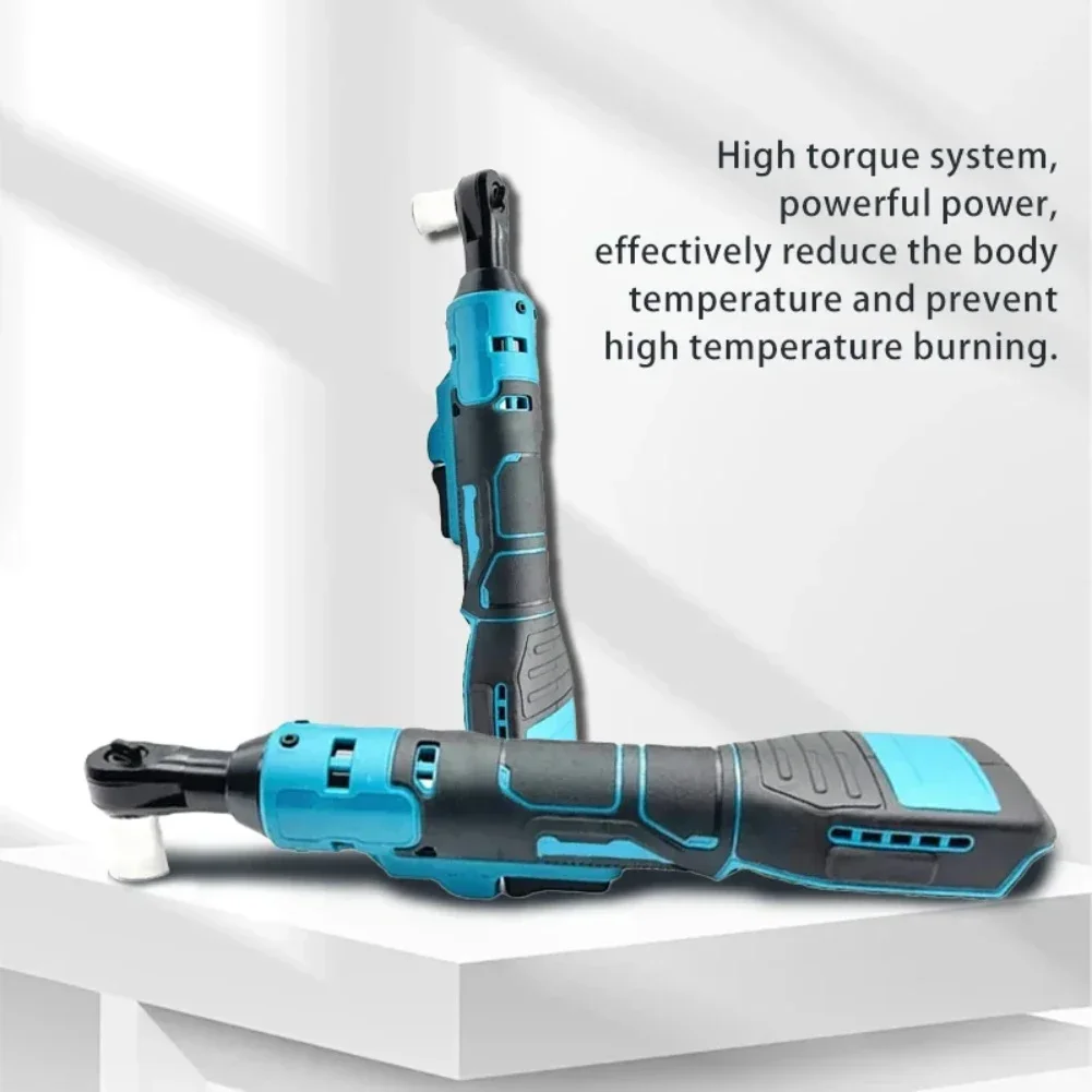 3/8inch Cordless Ratchet Wrench Electric Rechargeable Screwdriver 21V Battery Screwdriver Removal Screw Nut Wrench  ﻿