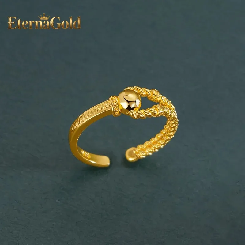 

Комплект EternaGold Luxury: браслет, колье и кольцо с бриллиантами, из чистого золота 9999 пробы (24K), с застежкой в виде подковы, для женщин