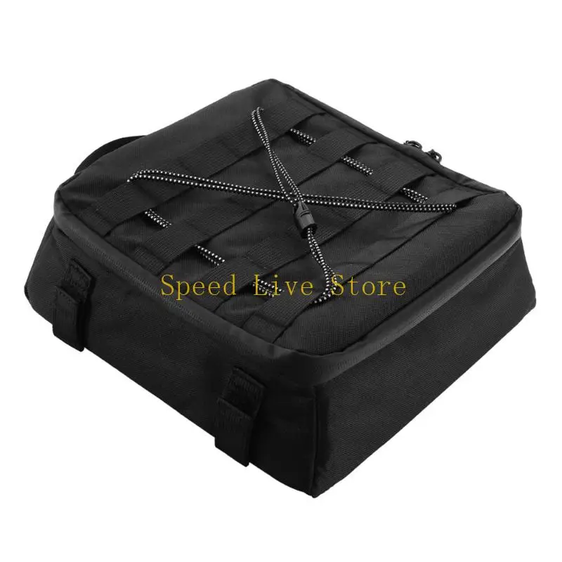 547C Quick Install Strong Motorcycle Tail Bag with Multiple Pockets & Carry Handle Rear Trunk for Car R 1300