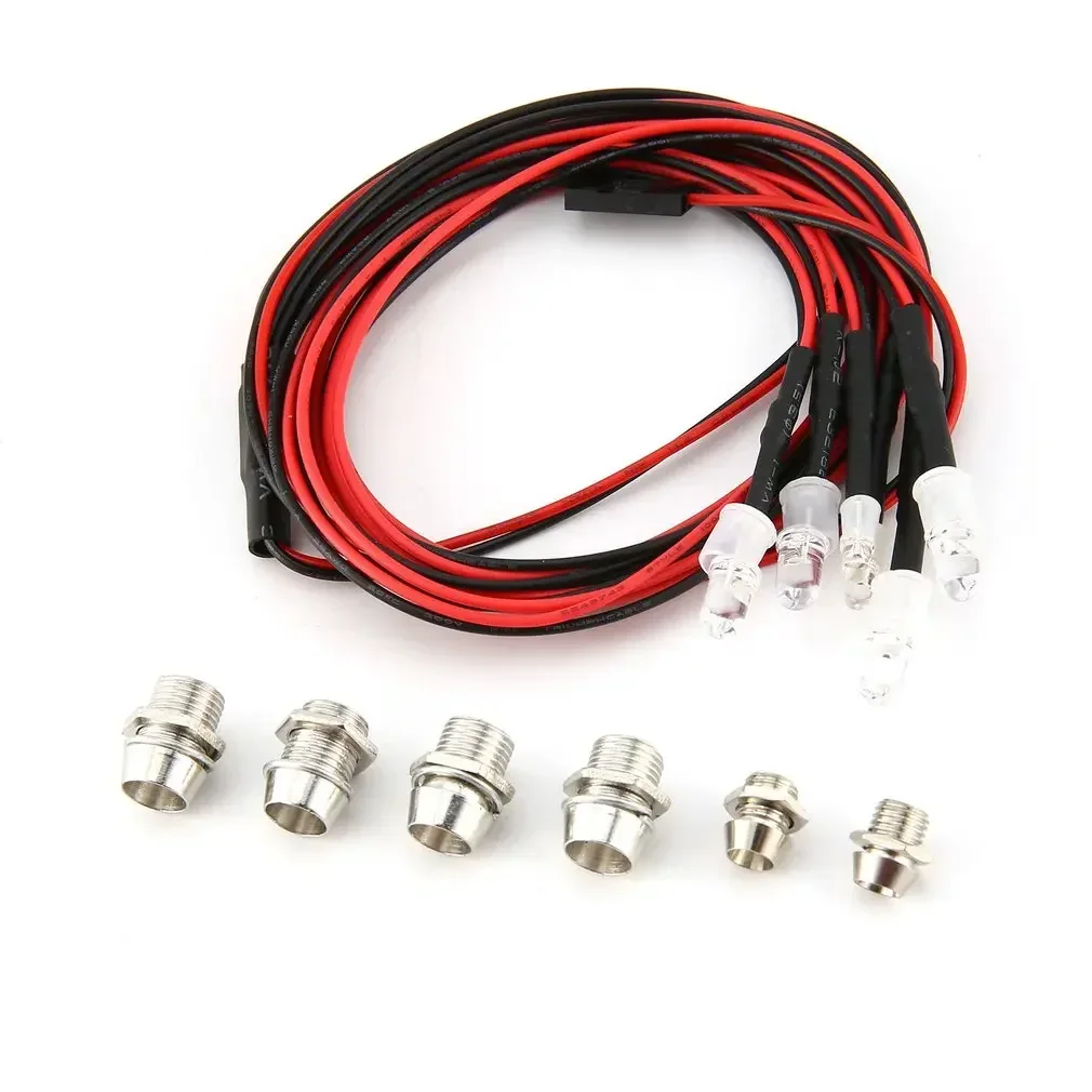 RC LED Light Kit 3/5/8/10mm Headlight Taillight Set for 1/10 1/8 1/12 RC Crawler Car Drift Truck TRAXXAS HSP HPI MN99 MN90 Part