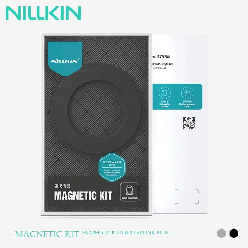 NILLKIN MagSafe Magnetisches Kit, 360 °   Drehbarer Metallringständer, Rutschfester Tablet-Halter, Magsafe-Kompatible Aufkleber-Zubehörteile
