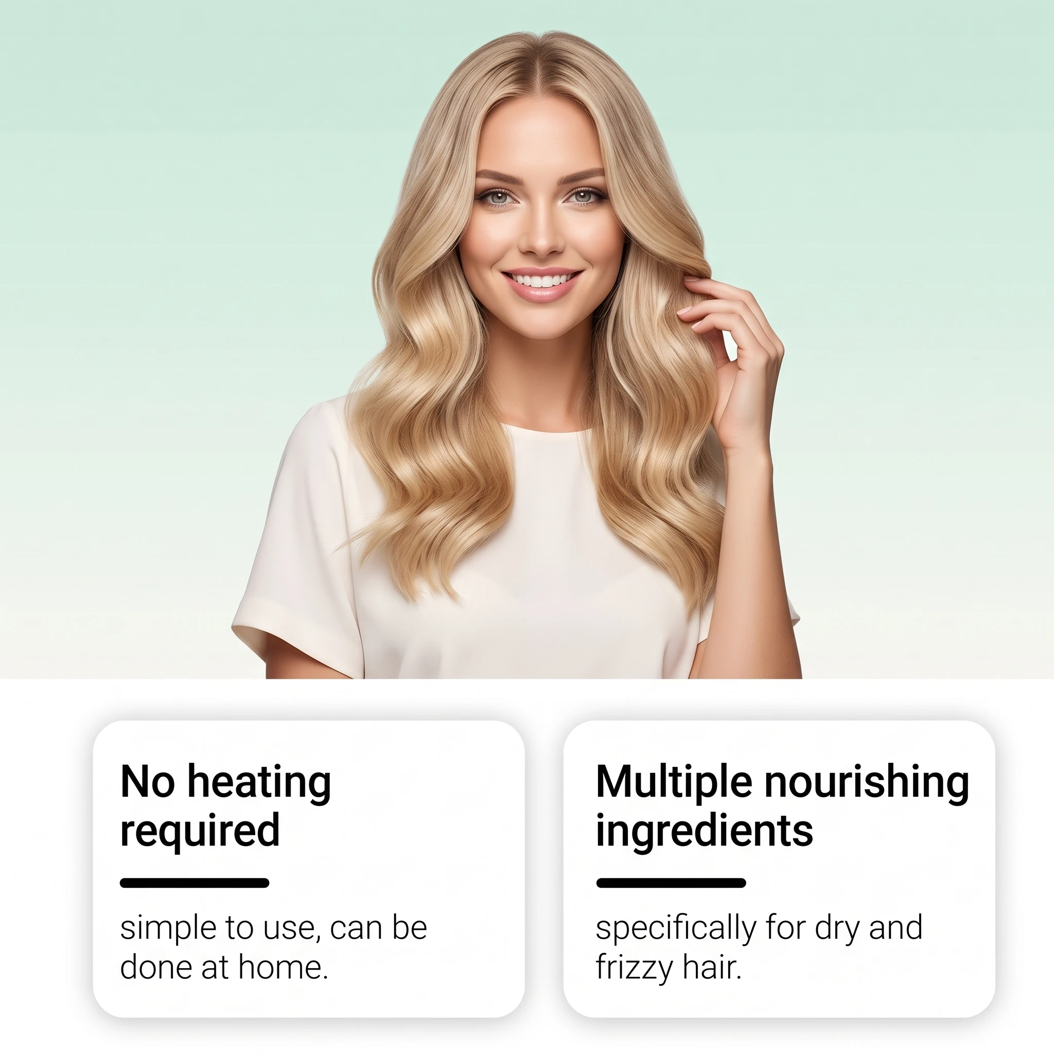 No Heat Anti Frizz Styling Cre - đánh giá và giá Hair Care Heat Protectant