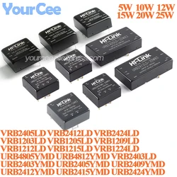 DC-DC 25W/20W/15W/12W/10W/5W Isolated Regulated Power Supply Module 48V/24V/12V to 3.3V/5V/9V/12V/15V/24V URB4812YMD VRB1205YMD