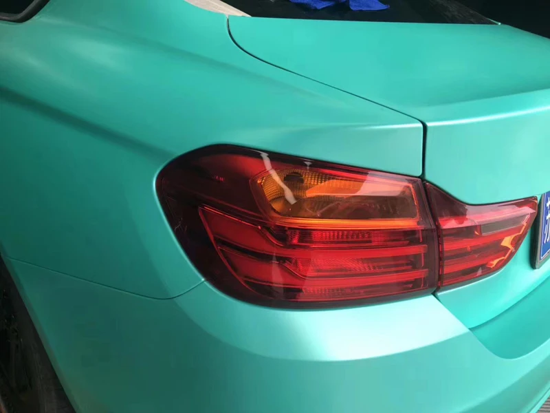 Premium Matte Pear Metallic Miami Teal Vinyl Wrap Film with Air Release Technology DIY Whole Car Wrapping Foil Roll