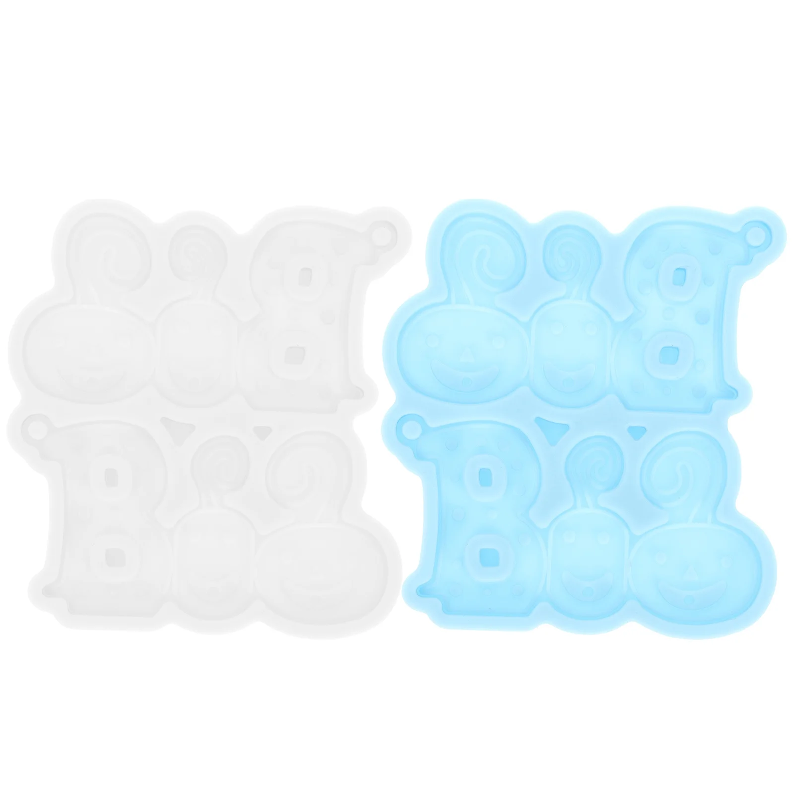 

2Pcs Silicone Earring Pendant Molds Flexible Hanging Decor Molds DIY Jewelry Casting Mold Halloween Themed Decor