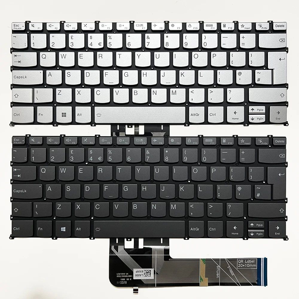 UK Backlit Keyboard for Lenovo Flex 5 14are05,14iil05,14itl05,14alc05, IdeaPad 3-14ABA7/14IAU7, 5-14ABA7/14IAL7,5Pro 14ITL6