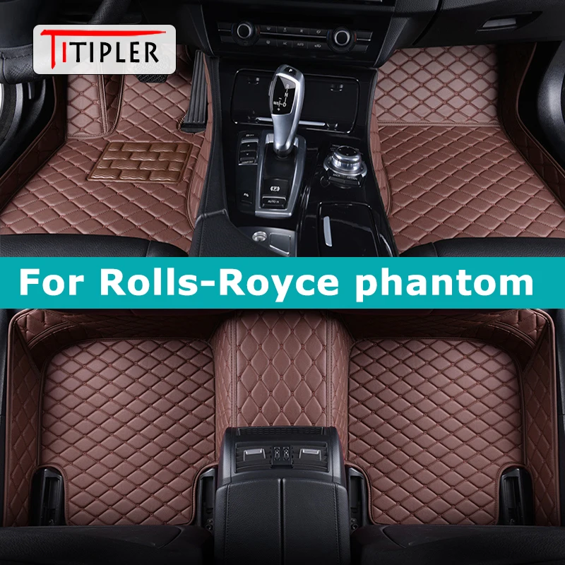 

TITIPLER Custom Car Floor Mats For Rolls-Royce phantom Auto Carpets Foot Coche Accessorie