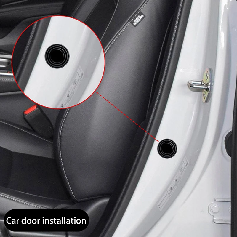 20pcs Universal Car Door Shock Absorbing Gasket Door Sticker Soundproof Crash Pad Cushion Sticker