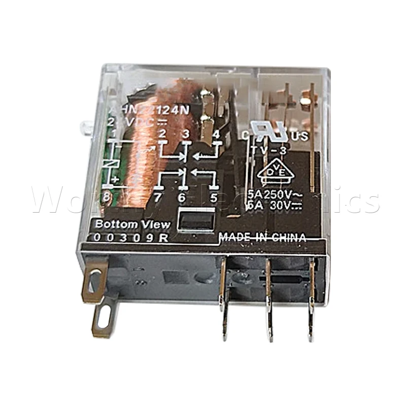 Relé 10 Pcs Lote Ahn22124n Ahn22124 24vdc 5a 8pin
