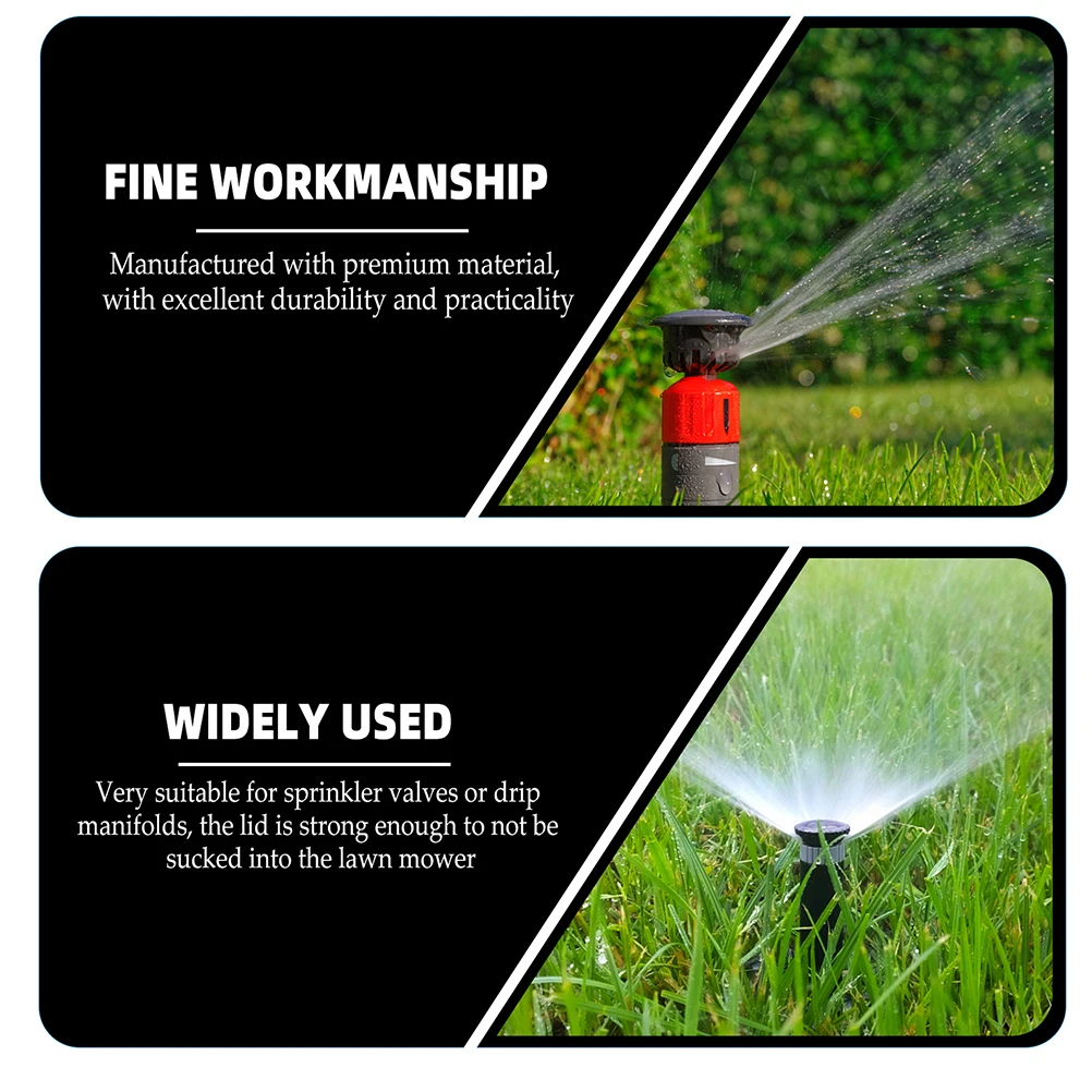 

4 Pcs Valve Box Cover Durable Plastic Light Weight Strong Bearing Grass Green Lid Irrigation Control Sprinkler System Garden