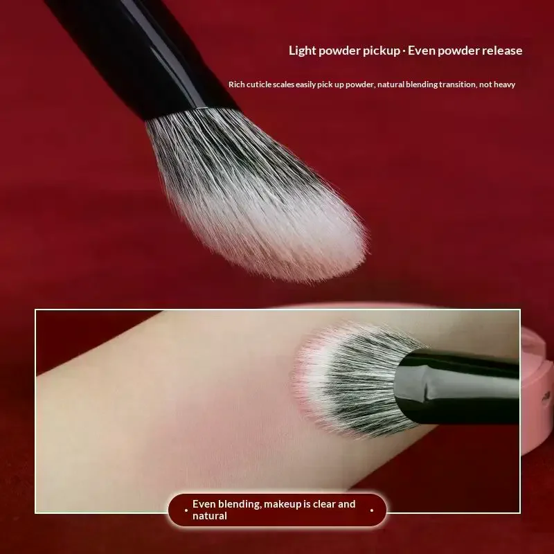 1Pcs Cream Liquid Blush Makeup Brushes Slope Blusher Brush Powder Blush Flat Small Precise Blush Brush Makeup Tools