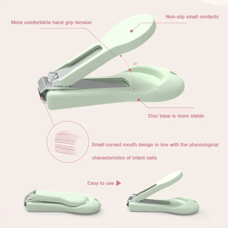 Children Manicure Kit Baby Nail Scissor Baby Nail Care Tool Set Kid Safe Portable Nail Clipper Trimmer File Tweezer with Box