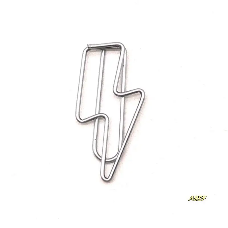 100 шт. скрепки в форме молнии — набор металлических скрепок для офиса, организации школьных файлов, рабочего стола, декора для вечеринки