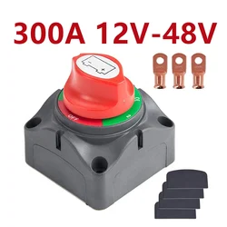 Auto Battery Disconnect Switch Marine 200A 300A 600A Dual Battery Mass 12V 24V Switch 2 and 3 Position Cut Off Switch Car Boat