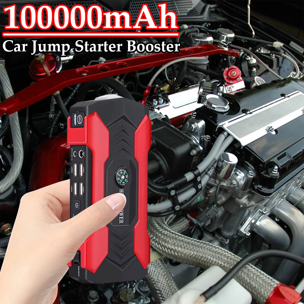 Car Jump Starter Starting Device 100000mAh Jumper Box 12V Power Bank Emergency Booster Battery Charger Car Charger