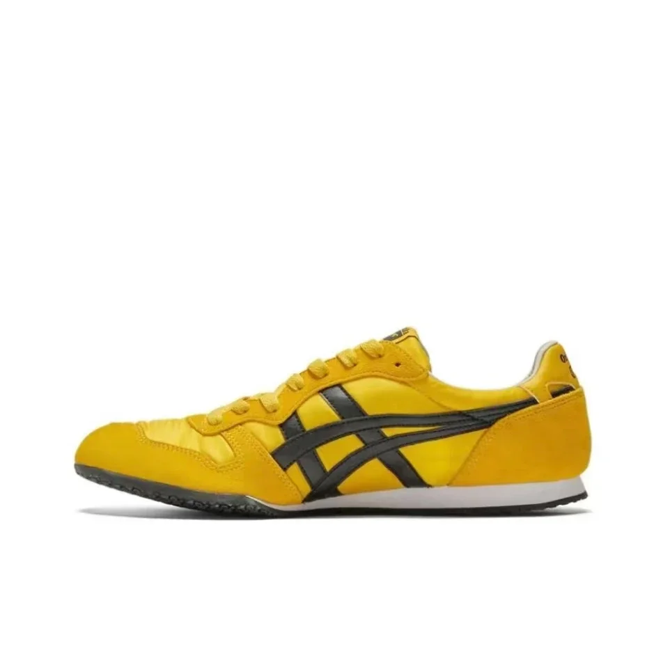 Onitsuka Tiger Serrano-Chaussures de course légères en cuir pour hommes et femmes, baskets basses à lacets, résistantes à l'usure