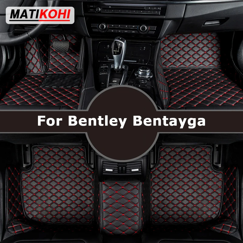 MATIKOHI Custom Car Floor Mats For Bentley Bentayga Auto Carpets Foot Coche Accessorie