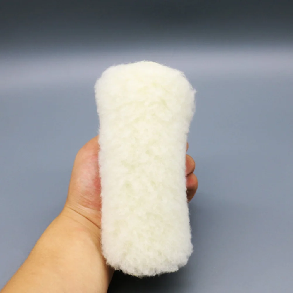 Artificial Wool Polishing Pads 4pcs 5inch for Buffing and For Cleaning with Ultra Fine Fiber Synthetic Material