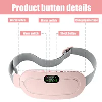 Ceinture de Massage chauffante Portable, dispositif de taille Intelligent pour filles, période menstruelle, tante 6